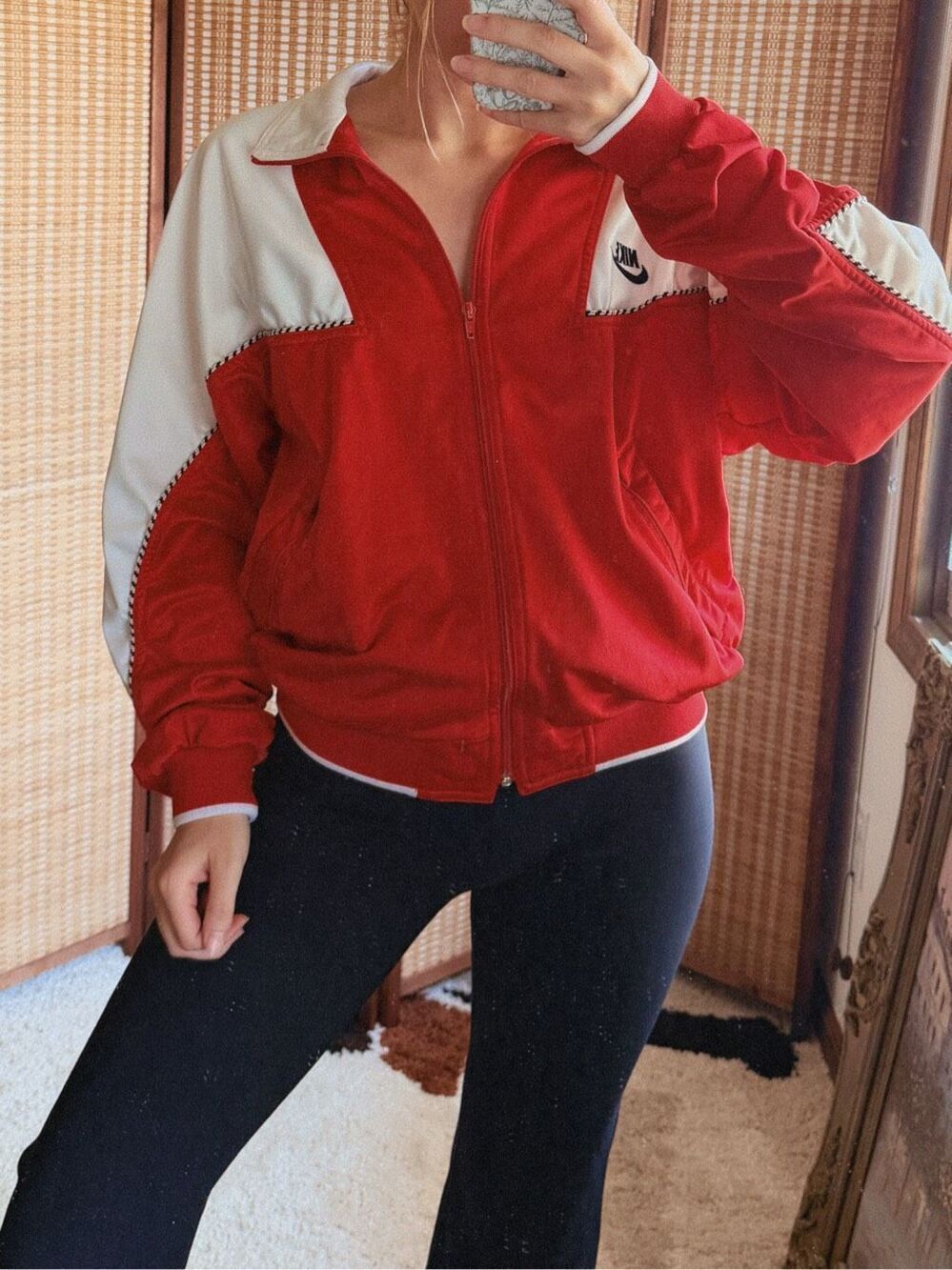 Vintage Nike Red Tracksuit Jacket Size M